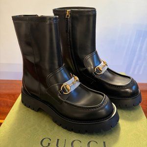 GUCCI WOMEN'S BOOT WITH HORSEBIT- New In Box